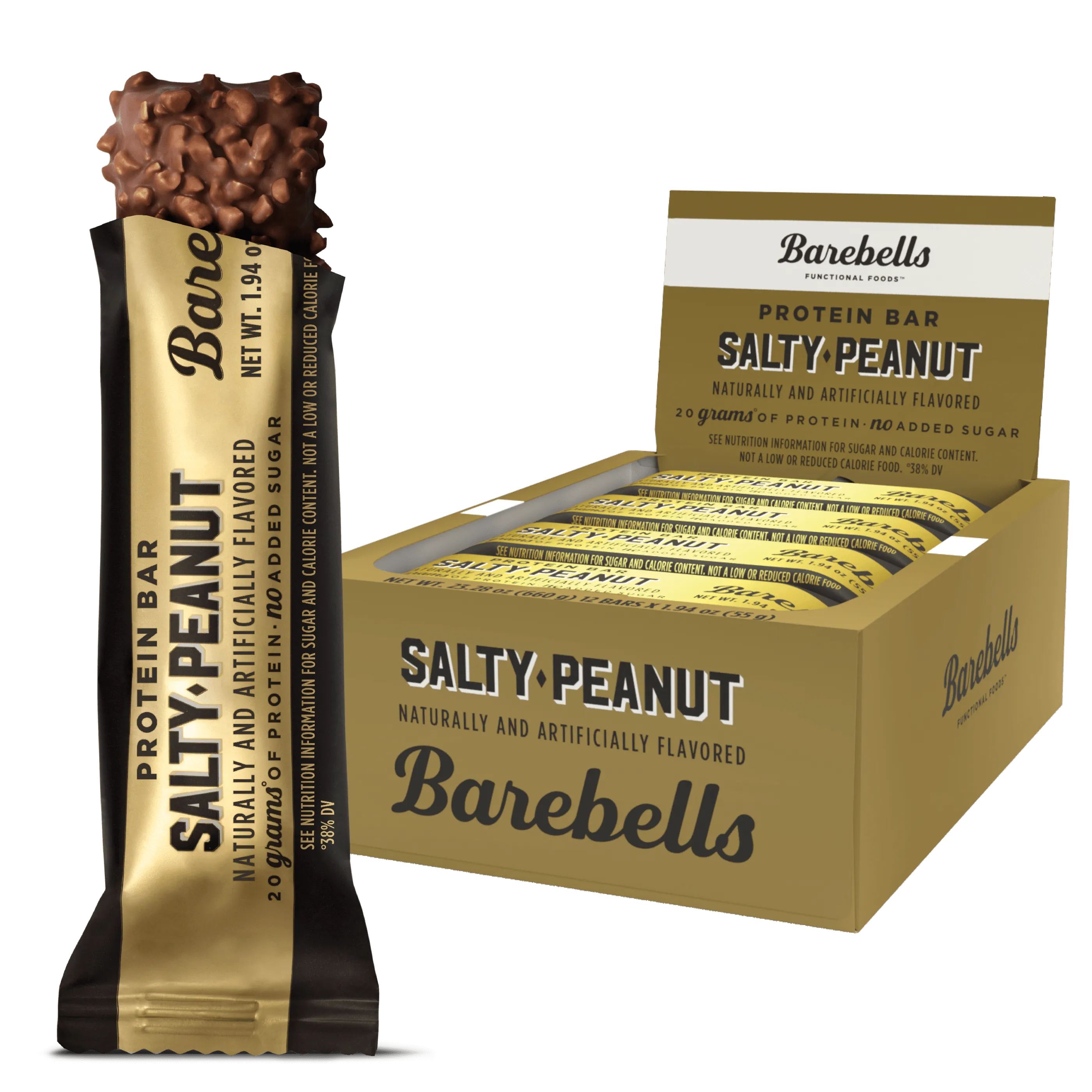 Officiële productfoto van Barebells Salty Peanut Bar.