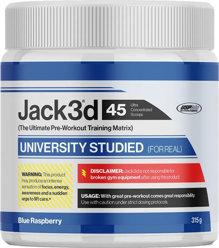 Officiële productfoto van JACK3D Advanced Pre-Workout.